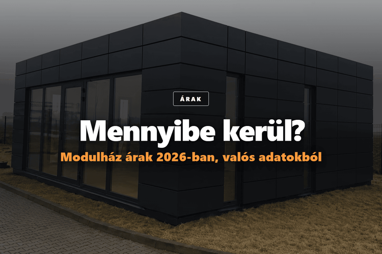 Mennyibe kerül egy modulház 2026-ban? Valós árak a piactérről