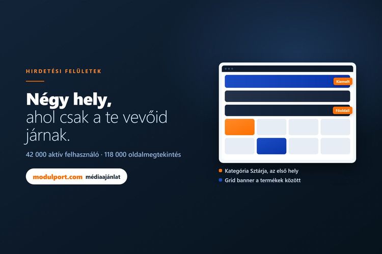 A modulport.com négy hirdetési felülete, borítókép