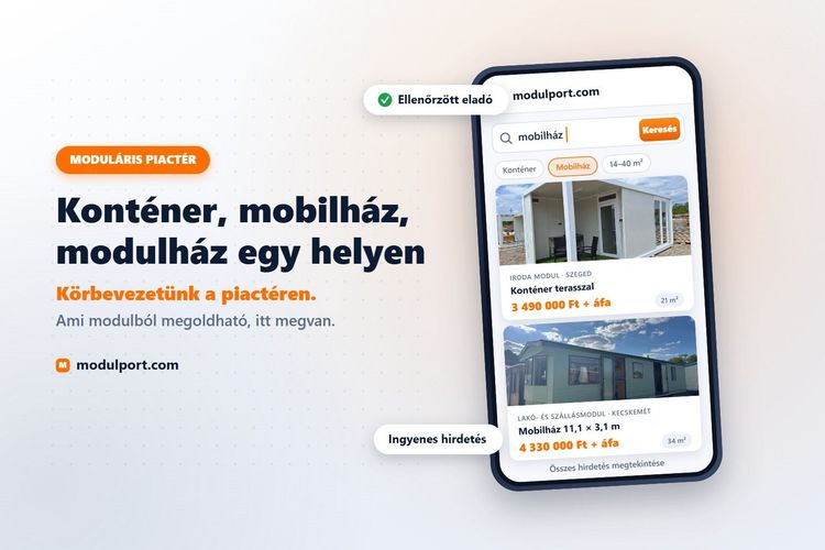 Mi minden van a modulport.com-on? Körbevezetünk a moduláris piactéren