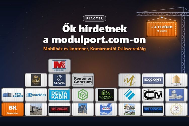 Komáromtól Gyuláig: ők árulnak mobilházat és konténert a modulport.com-on